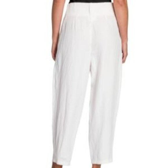 NWT Stella McCartney Fluid Linen Balloon Leg Pants White Size IT44/US8 - Picture 13 of 13